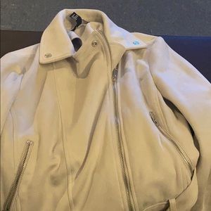Soft cream bomb shell jacket